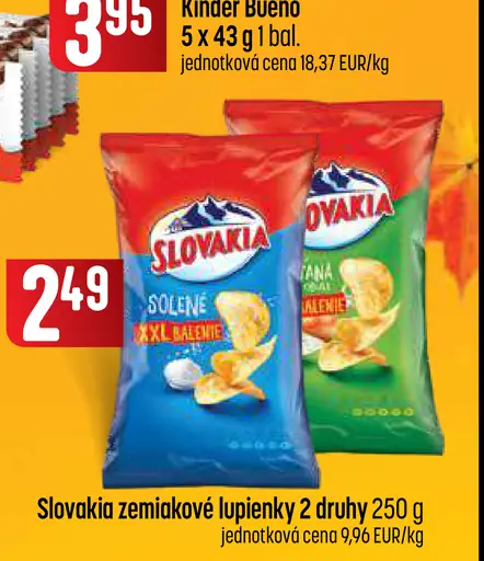 Slovakia zemiakové lupienky solené