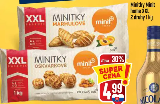 Minit home XXL minitky marhuľové
