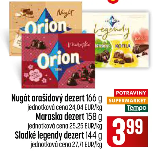 Orion Nugát arašidový dezert