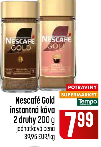 NESCAFÉ GOLD, instantná káva