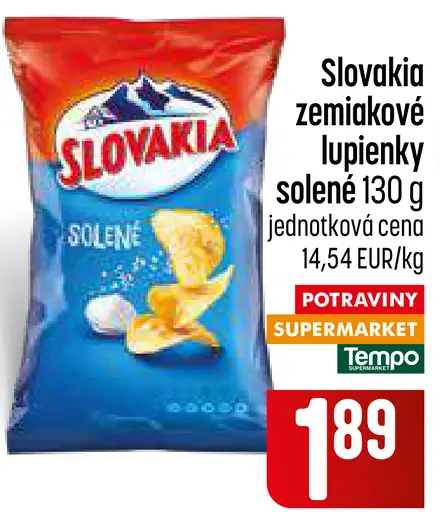 Slovakia zemiakové lupienky solené