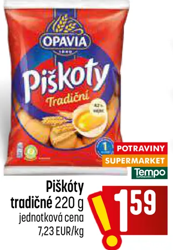 Opavia Piškóty tradiční