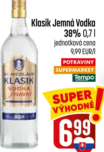 Klasik Vodka Jemná 38%
