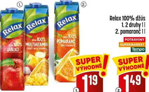 Relax 100 % jablkový džús