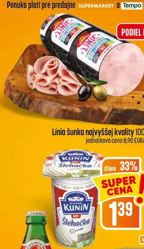 Línií šunka najvyššej kvality