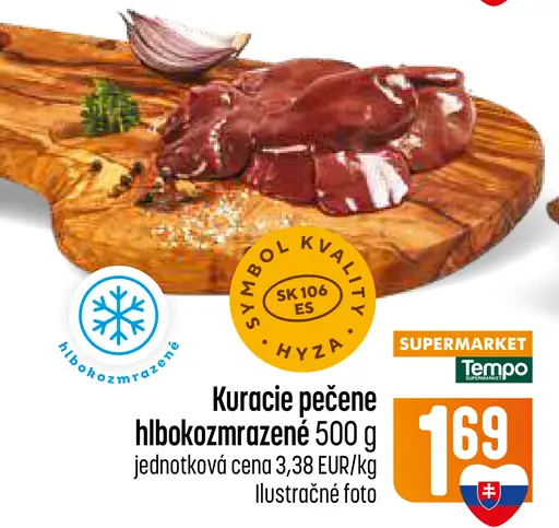 Kuracie pečene hlbokozmrazené
