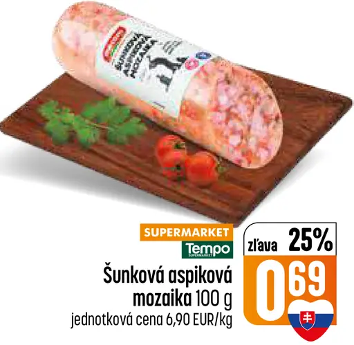 Šunková aspiková mozaika