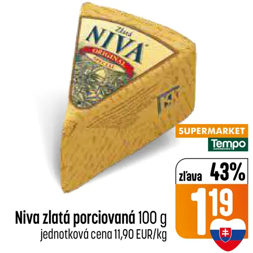 Niva zlatá porciovaná