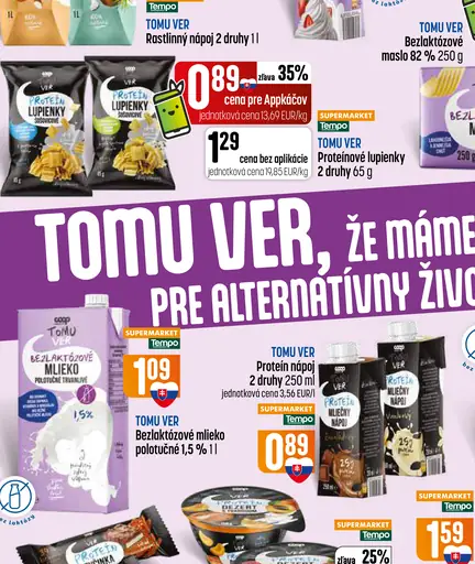 TOMU VER proteínové lupienky – 2 druhy