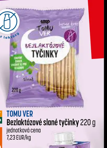Tomu Ver tyčinky slané bezlaktózové