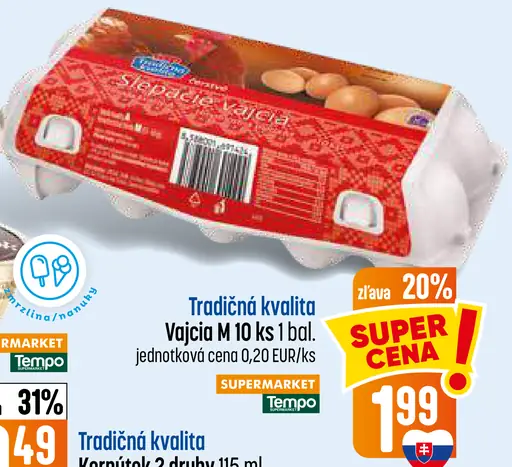 Tradičná kvalita Vajcia M