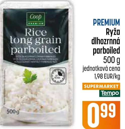 Coop Premium ryža dlhozrnná parboiled