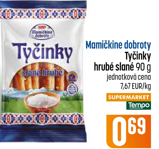 Mamične dobroty Tyčinky hrubé slané