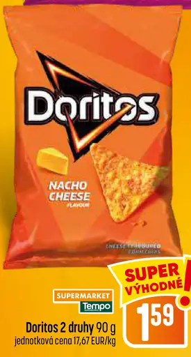 Doritos Sweet Chili a Nacho Cheese kukuričné lupienky