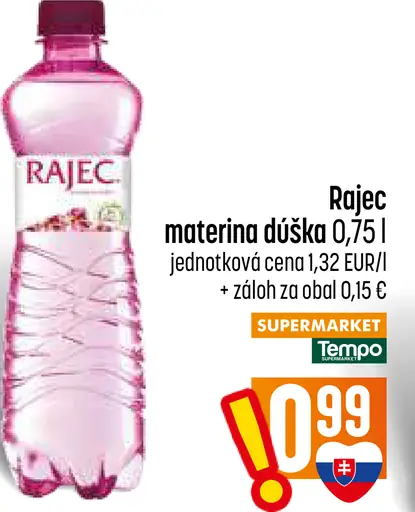 Rajec Pramenitá voda materina dúška