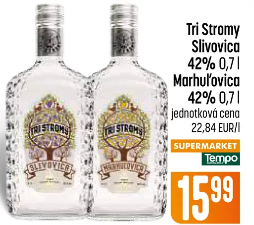 Tri Stromy Slivovica 42%