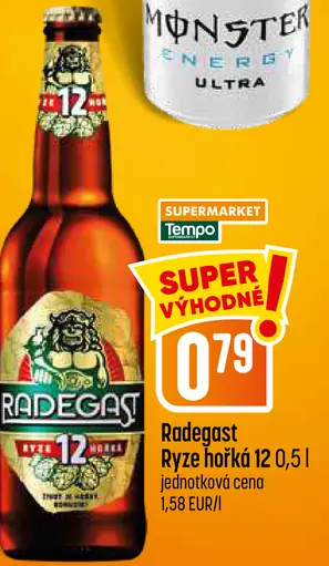 Radegast Ryze hořká 12 pivo