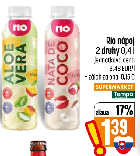 Rio nápoj, rôzne druhy
