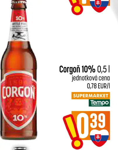 Corgoň 10% pivo