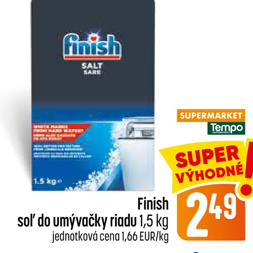Finish Soľ do umývačky riadu