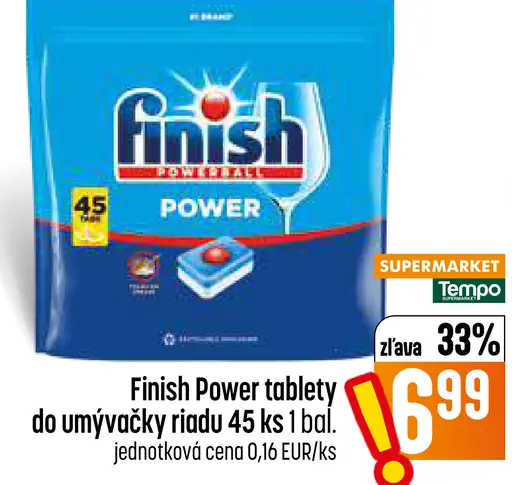 Finish Power tablety do umývačky riadu