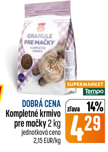 Kompletné krmivo pre mačky