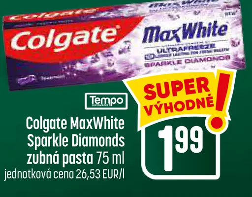 Colgate Max White Sparkle Diamonds zubná pasta