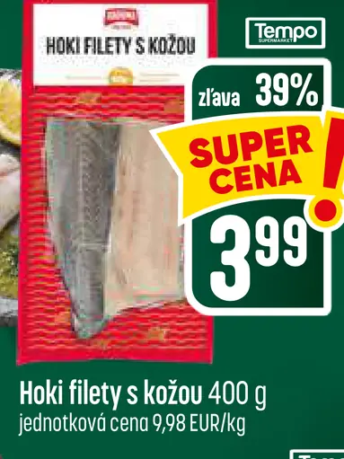 Hoki filety s kožou