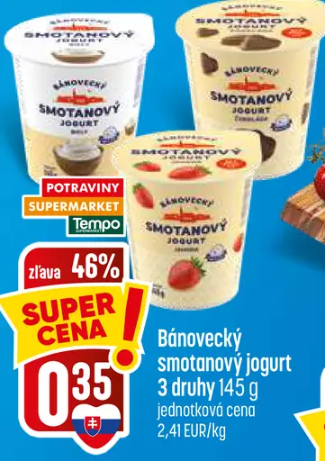 Bánovecký smotanový jogurt