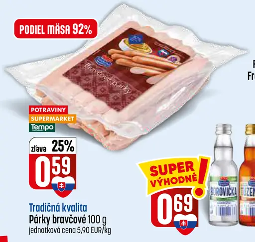 Párky bravčové