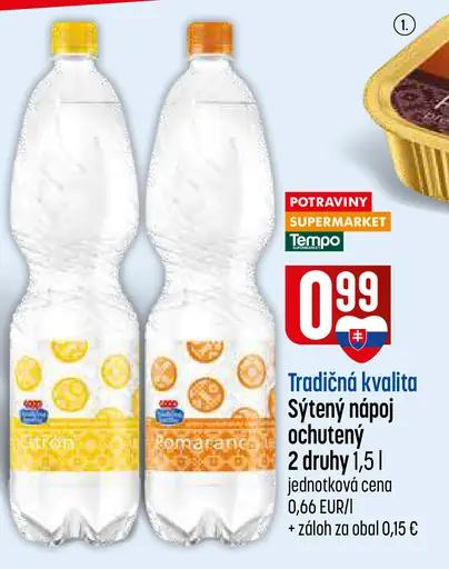 Tradičná kvalita Sýtený nápoj citrón
