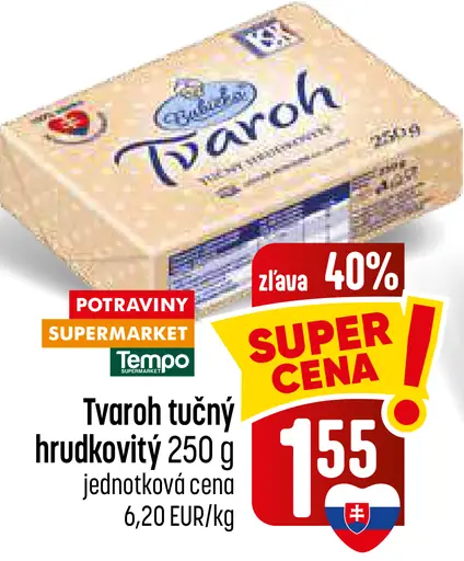 Tvaroh tučný hrudkovitý