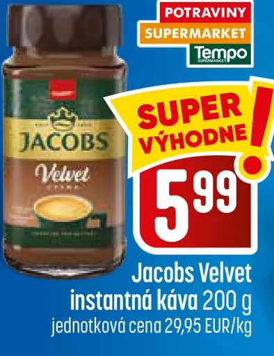 Jacobs Velvet instantná káva