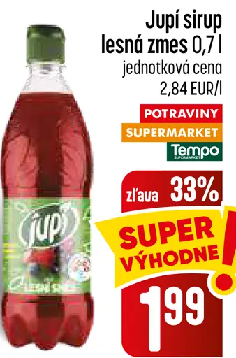 Jupí Sirup lesná zmes