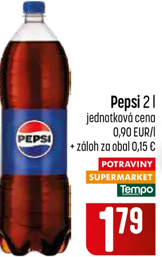 Pepsi kolový nápoj