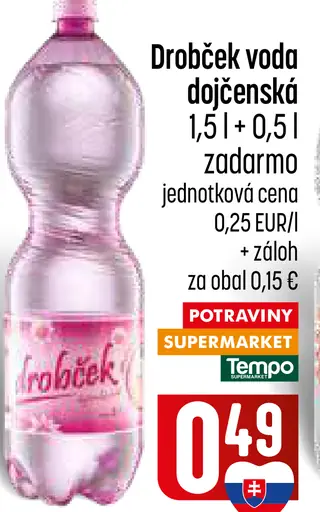 Drobček Dojčenská voda