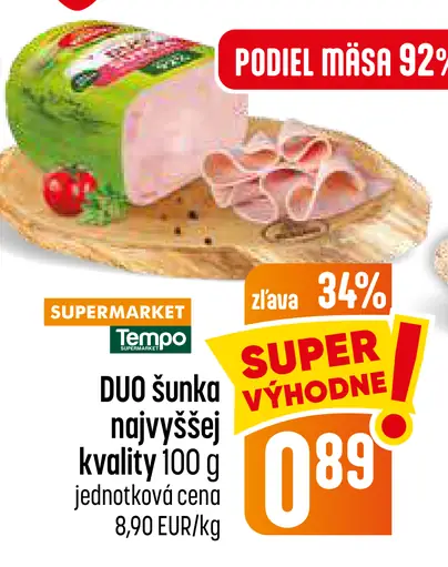 DUO šunka najvyššej kvality
