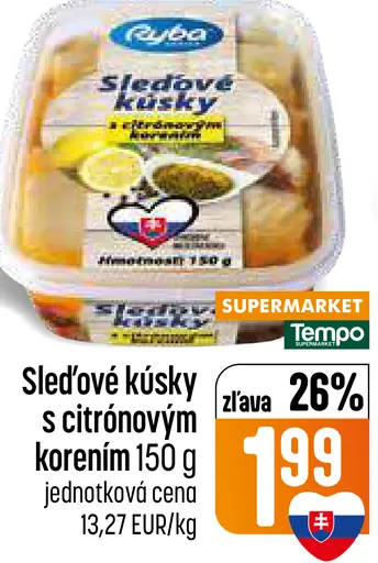 Sledové kúsky s citrónovým korením