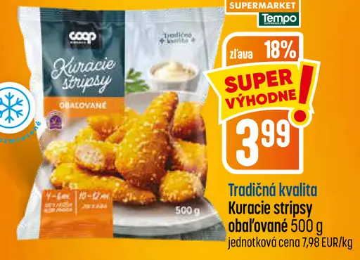 Kuracie stripsy obalované