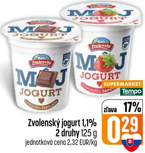 Zvolenský jogurt 1,1%