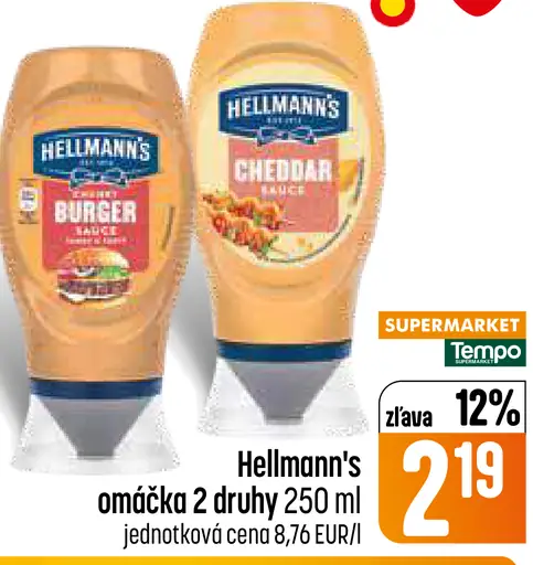 Hellmann's omáčka rôzne druhy
