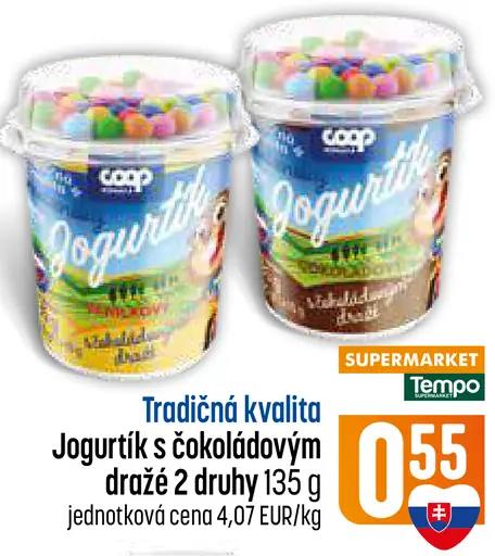 Jogurtík s čokoládovým dražé