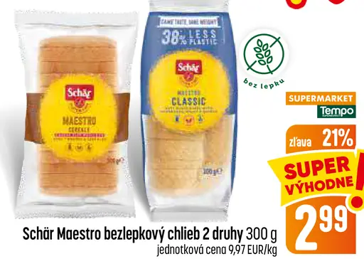 Schär Maestro bezlepkový chlieb – Cereale, Classic