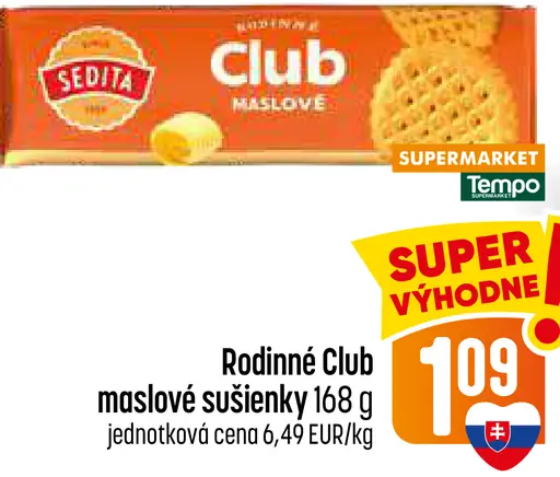 Sedita Rodinné Club maslové sušienky