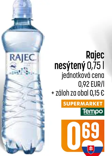Rajec Pramenitá voda nesýtená