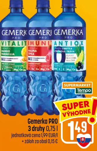 Gemerka PRO Vitality, Immunity a Antiox