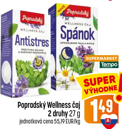 Popradský Wellness čaj Spánok, Matcha
