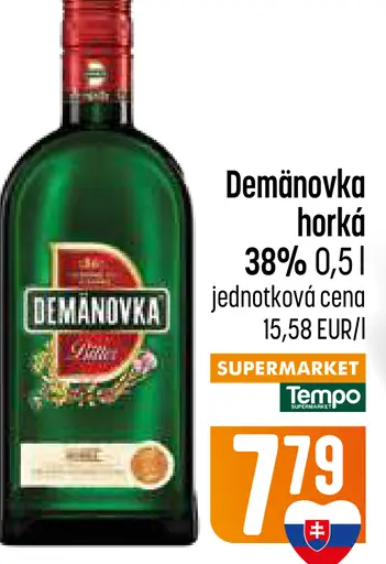 Demänovka horká 38%