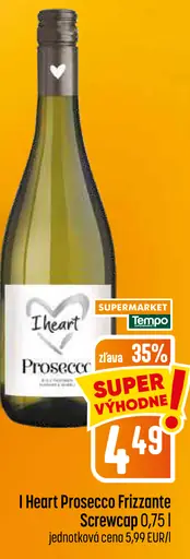 I Heart Prosecco Frizzante Screwcap