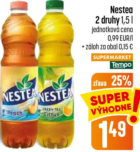 Nestea, broskyňa a citrus